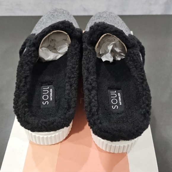 Naturalizer Soul Cozy Grey Slip On Mules Size 8 - Picture 2 of 4